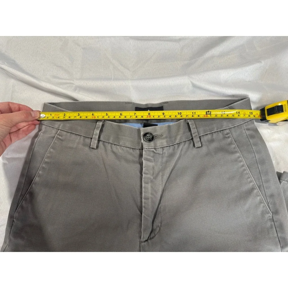 Dockers Mens Slim Fit Chino Pants 30x29 Gray Casual Classic Workwear Everyday